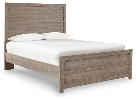 Culverbach Panel Bed with Mirrored Dresser and Chest