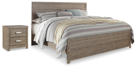 Culverbach Panel Bed and Nightstand