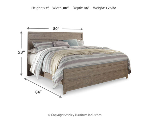 Culverbach Panel Bed and Nightstand