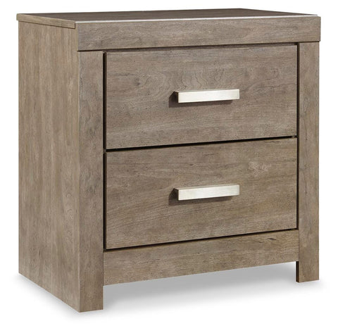 Culverbach Panel Bed and Nightstand