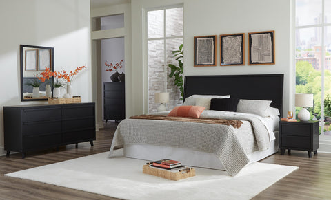 Danziar Panel Headboard, Dresser, Mirror, Chest and 2 Nightstands