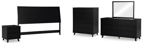 Danziar Panel Headboard, Dresser, Mirror, Chest and Nightstand