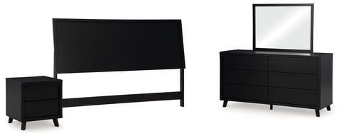 Danziar Panel Headboard, Dresser, Mirror and Nightstand
