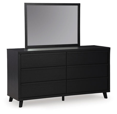 Danziar Panel Bed, Dresser, Mirror and Nightstand