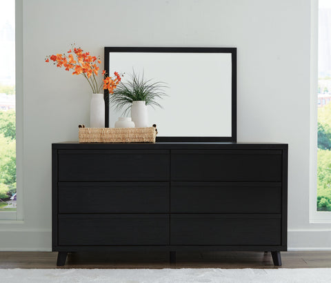 Danziar Panel Bed, Dresser, Mirror and Nightstand