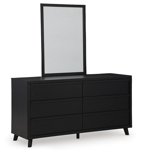 Danziar Panel Bed, Dresser, Mirror and 2 Nightstands