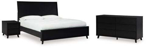 Danziar Panel Bed, Dresser and Nightstand