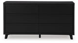 Danziar Panel Bed and Dresser