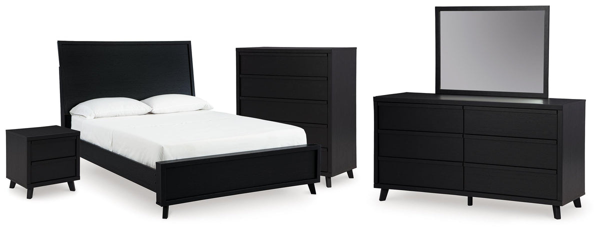 Danziar Bed, Dresser, Mirror, Chest and Nightstand