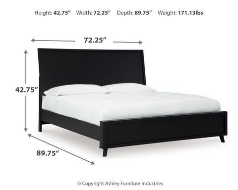 Danziar Panel Bed, Chest and Nightstand