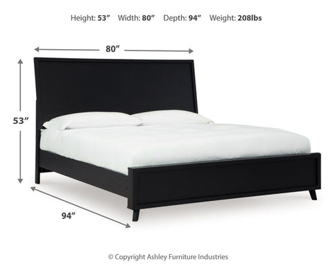 Danziar Panel Bed, Dresser, Mirror, Chest and 2 Nightstands
