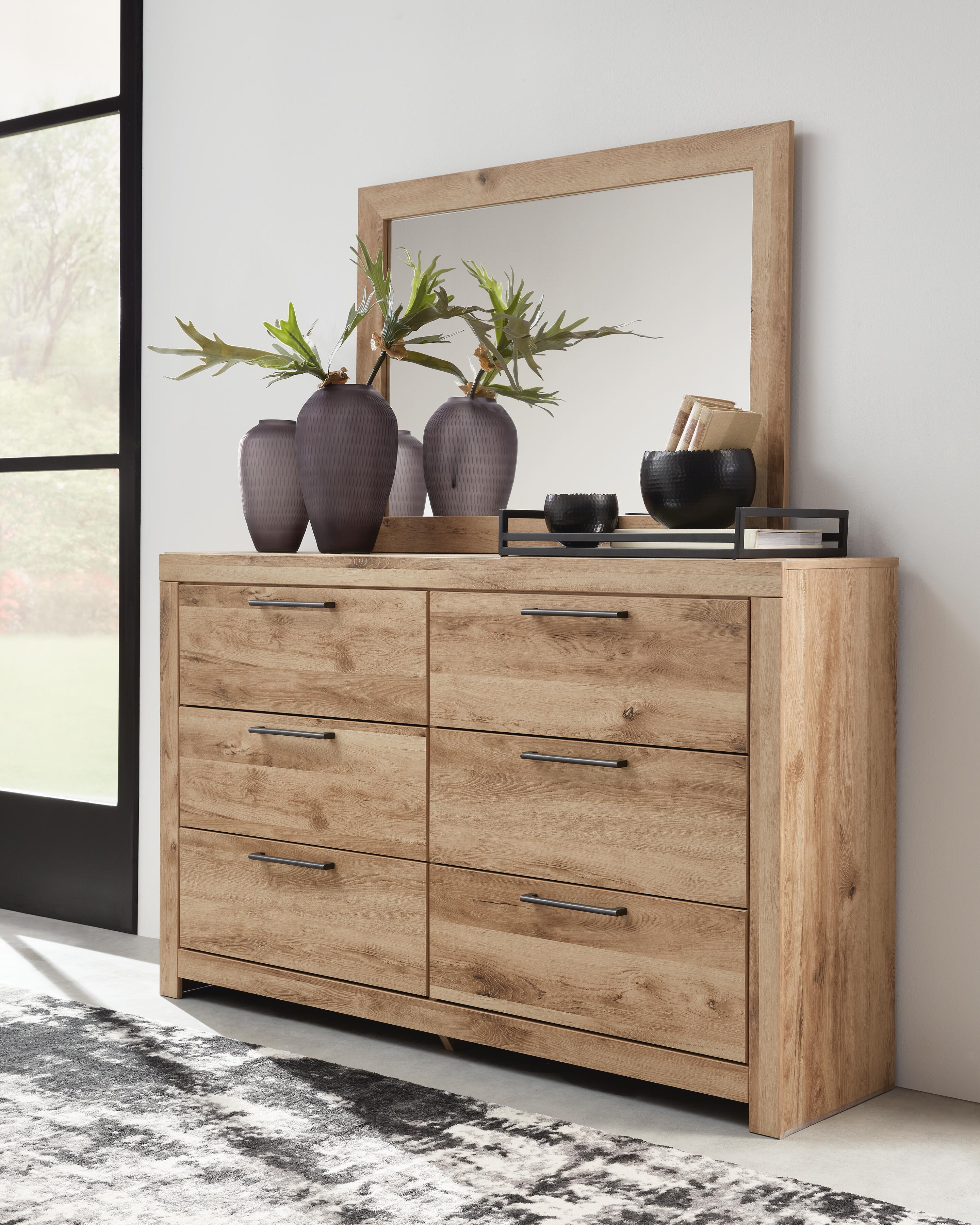 Hyanna Panel Storage Bed, Dresser, Mirror and Chest