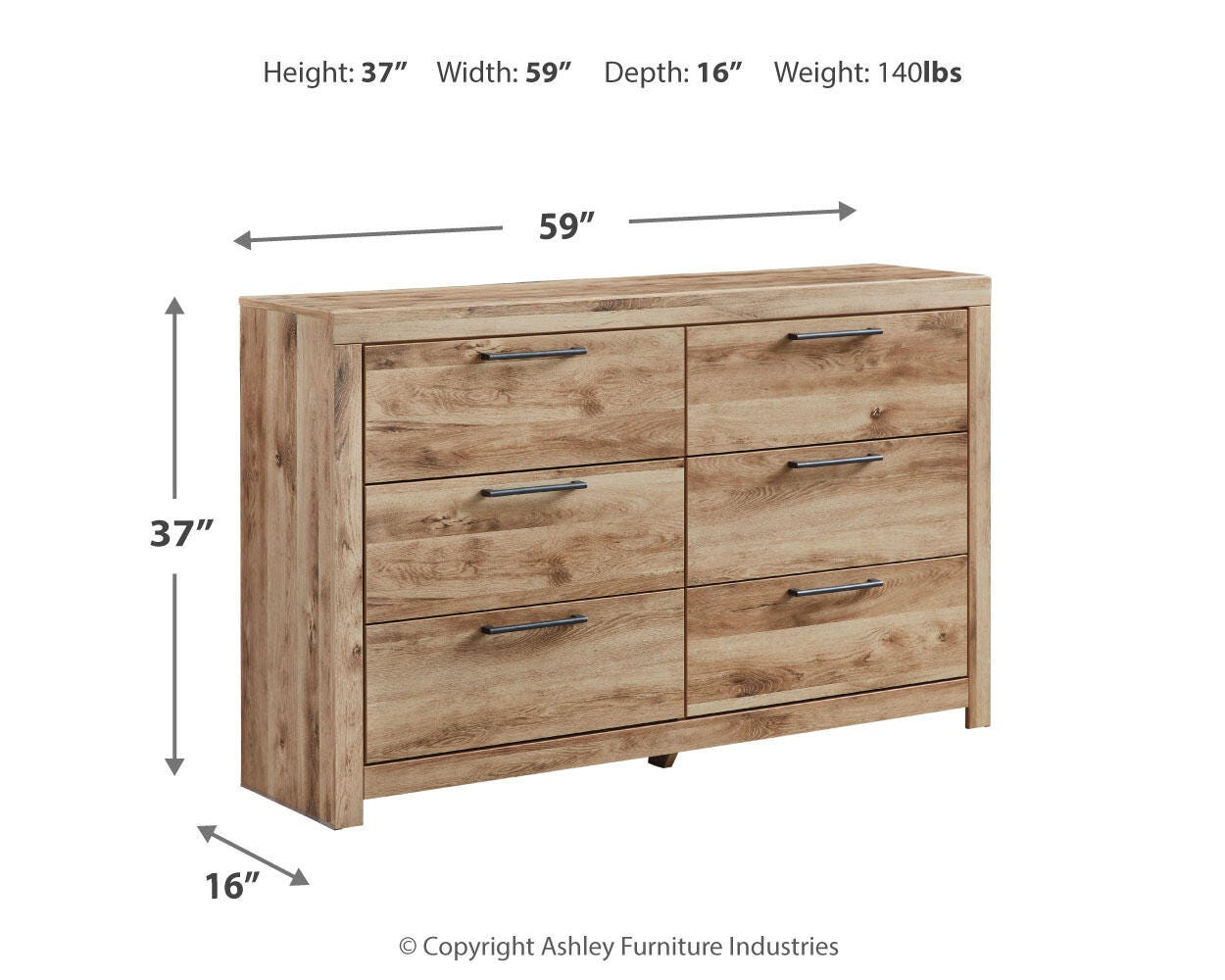 Hyanna Panel Bed, Dresser, and Nightstand