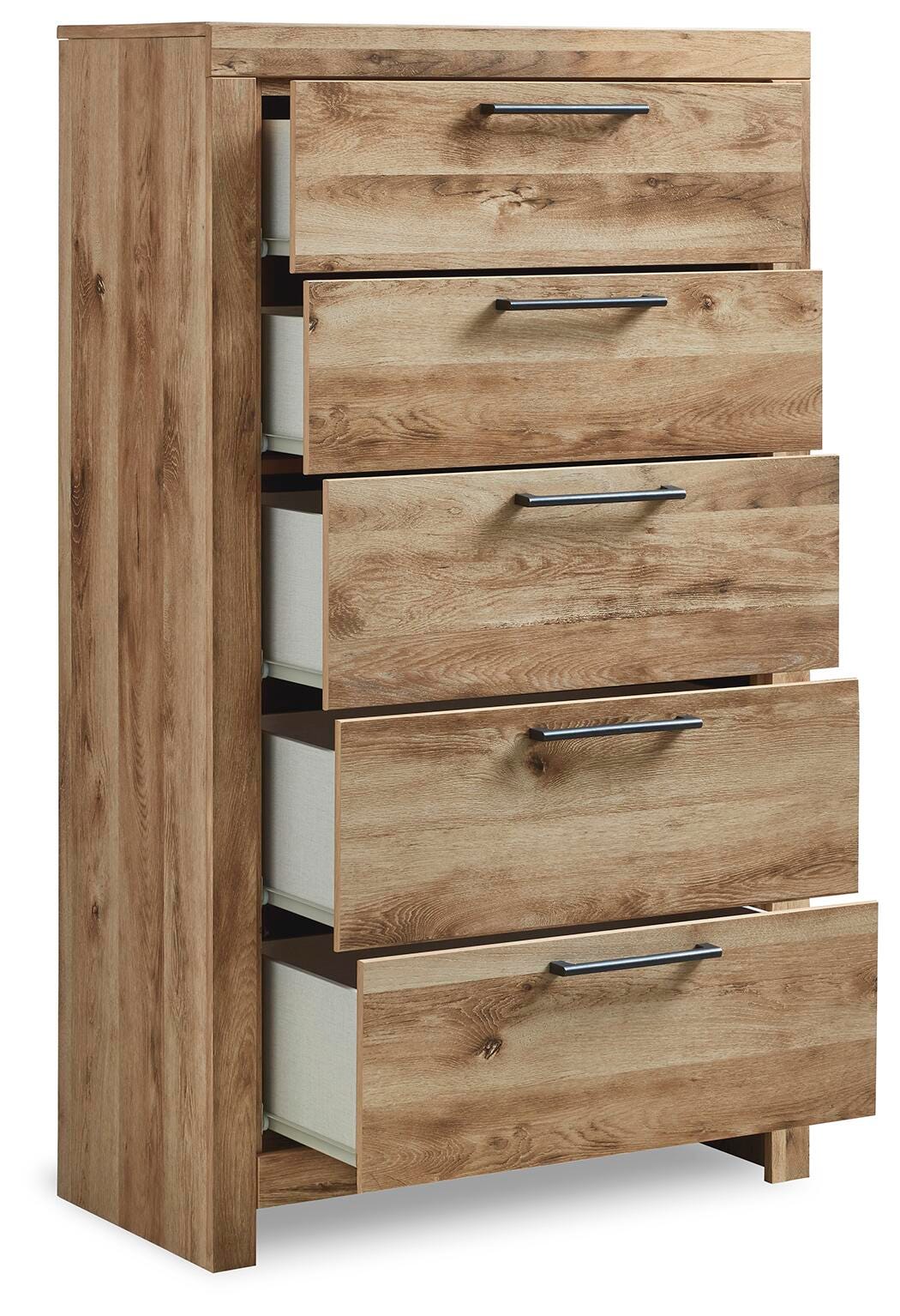 Hyanna Panel Headboard, Dresser, Mirror and Chest