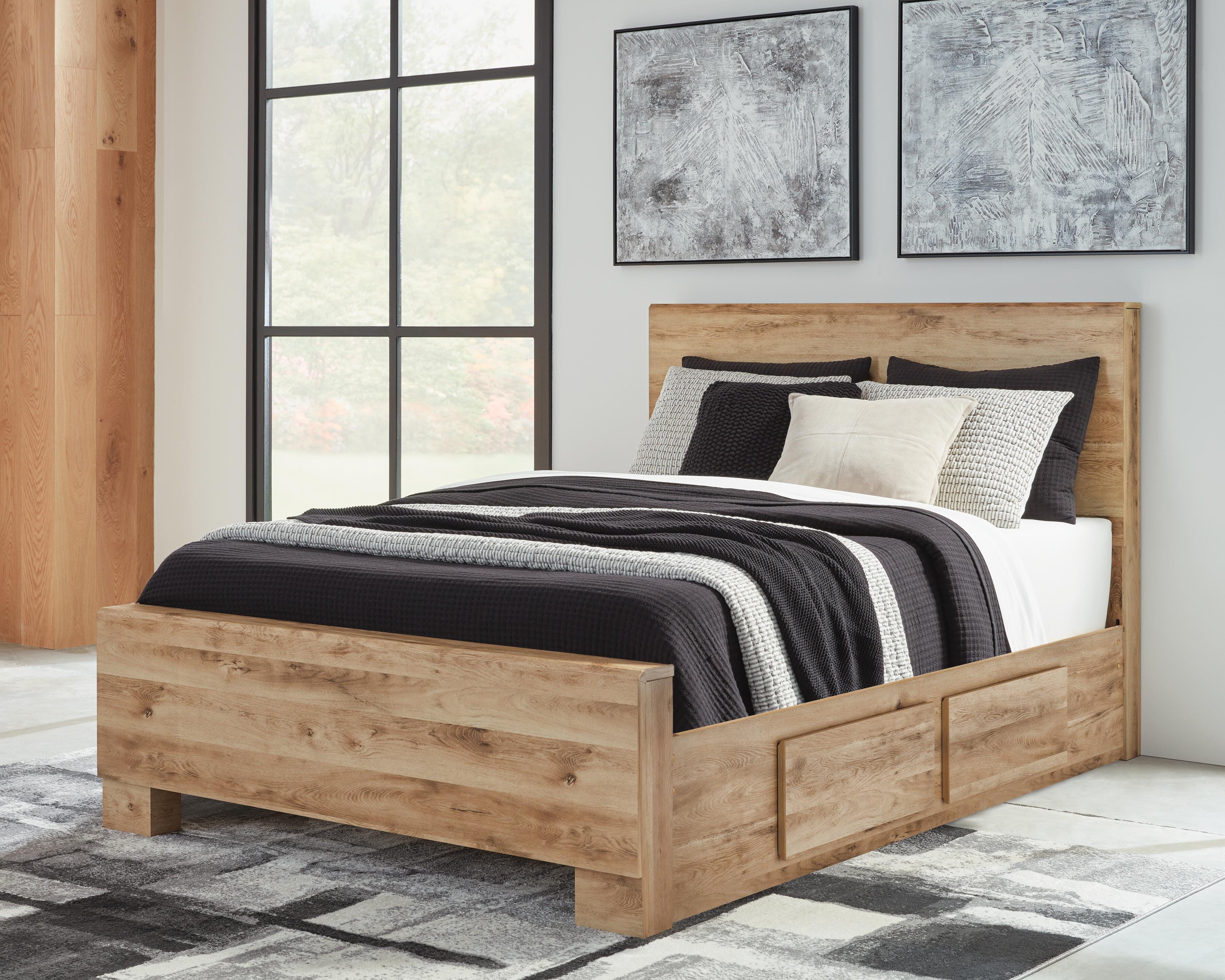 Hyanna Panel Bed with 2 Side Storage