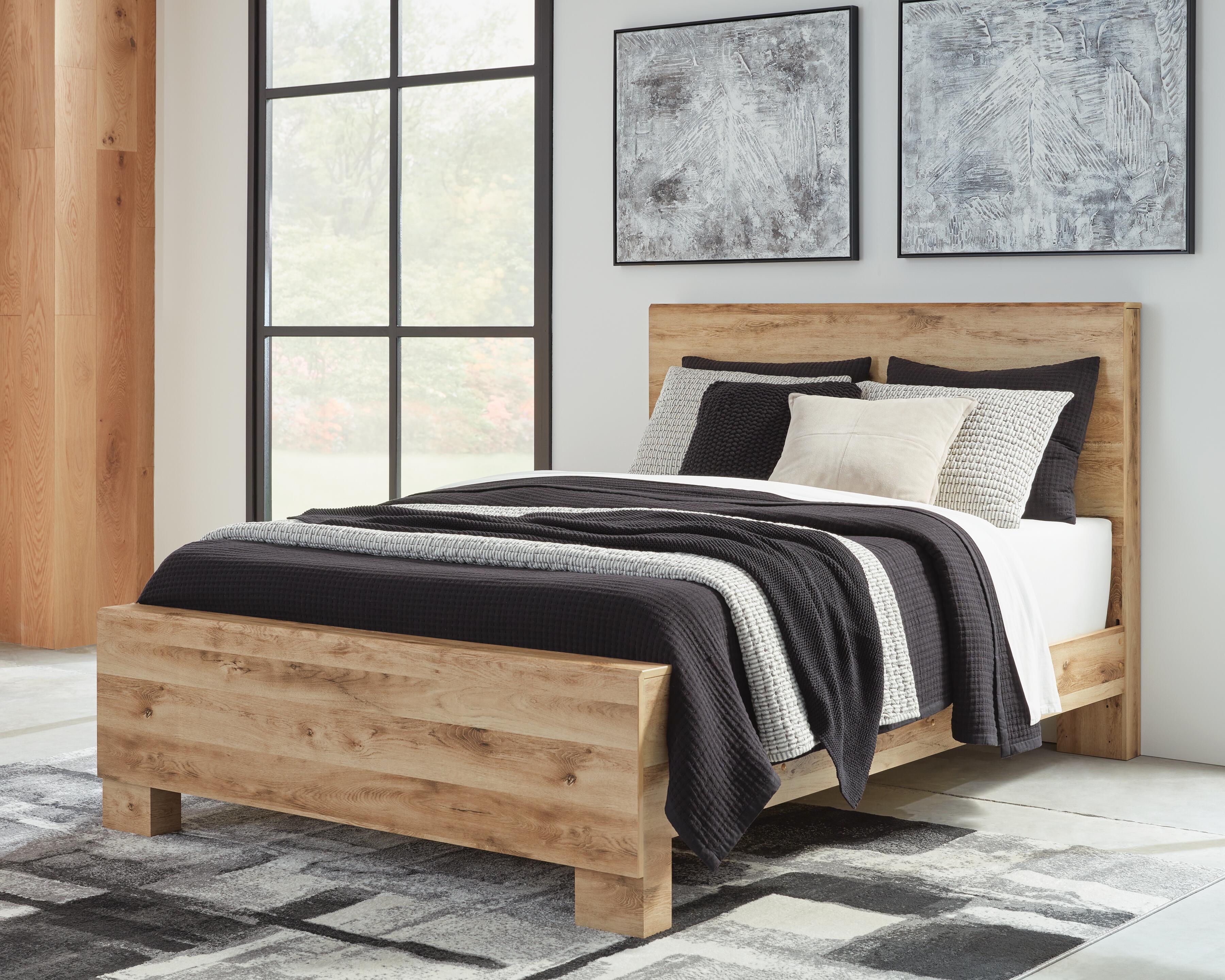 Hyanna Panel Bed, Dresser, Mirror and Nightstand