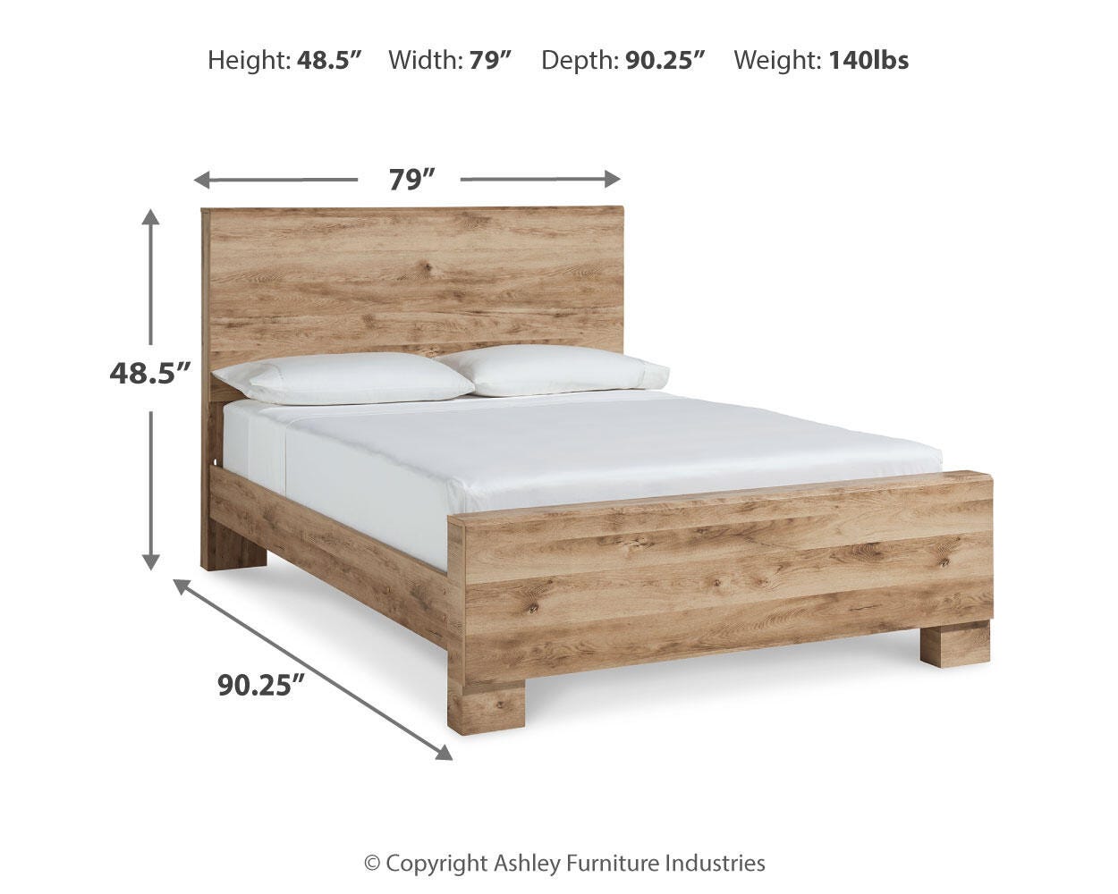 Hyanna Panel Bed, Dresser, Mirror and 2 Nightstands