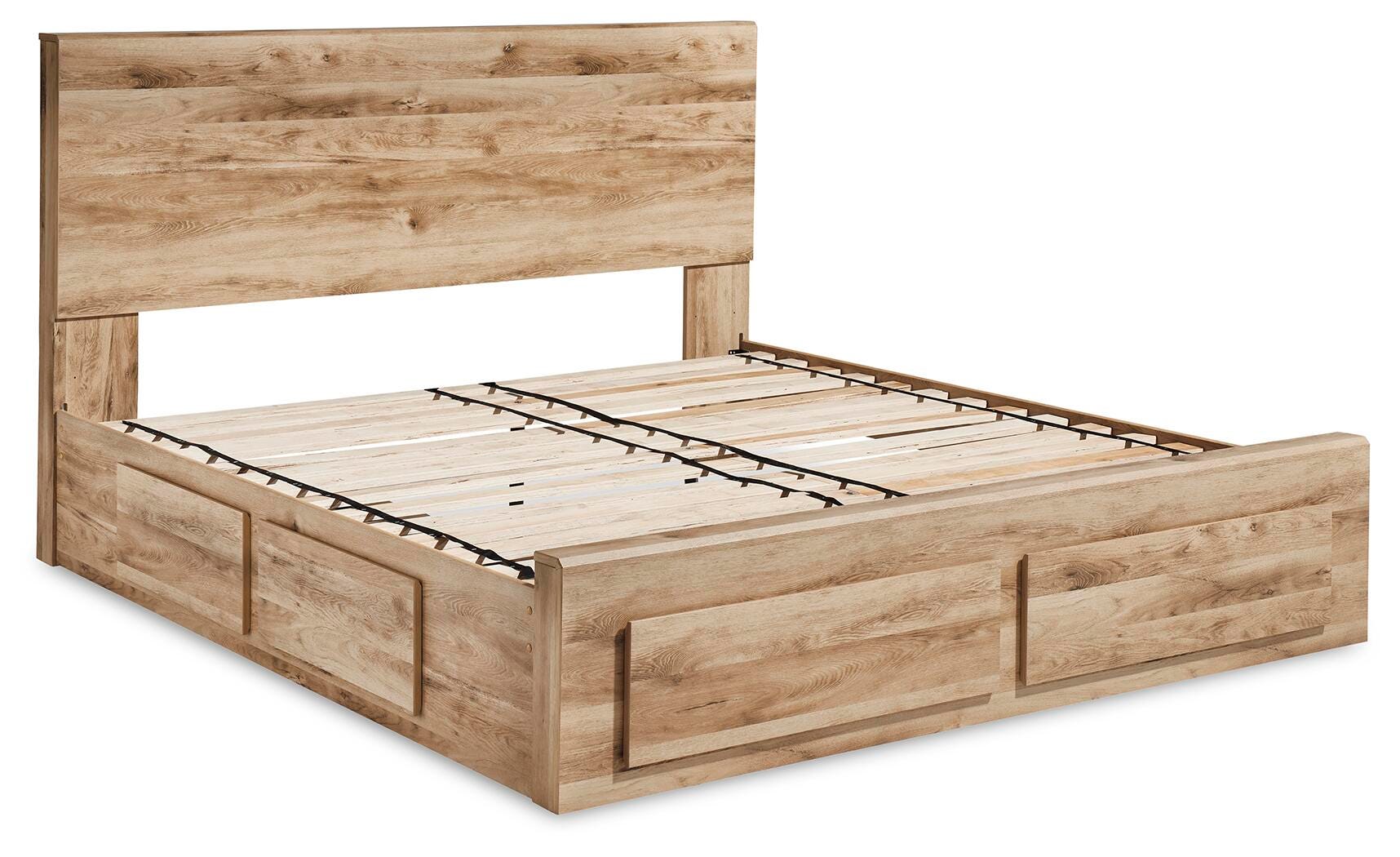 Weston Panel Storage Bed with 2 Under Bed Storage Drawer, Dresser, Mirror and Chest