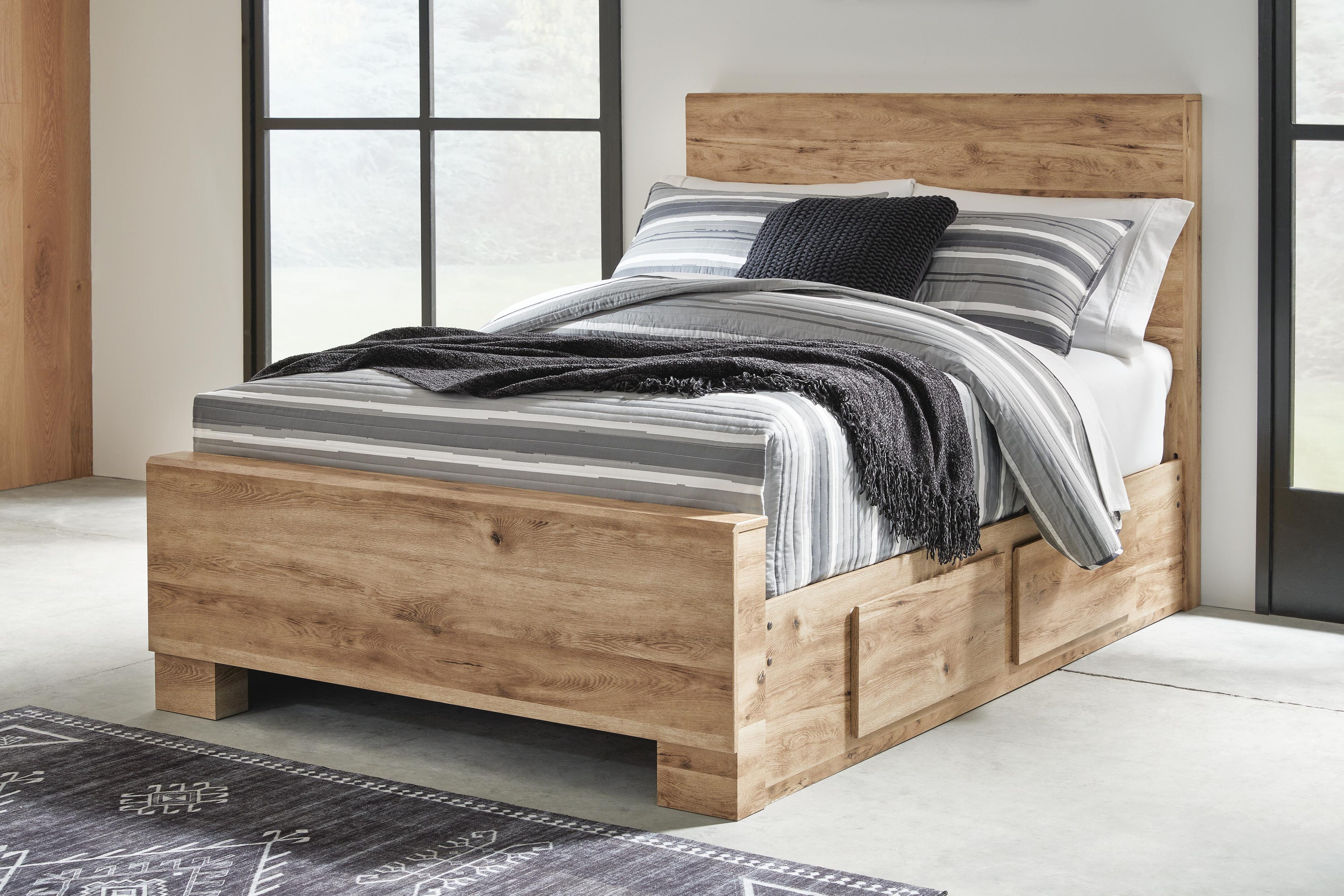 Weston Panel Bed with 2 Side Storage