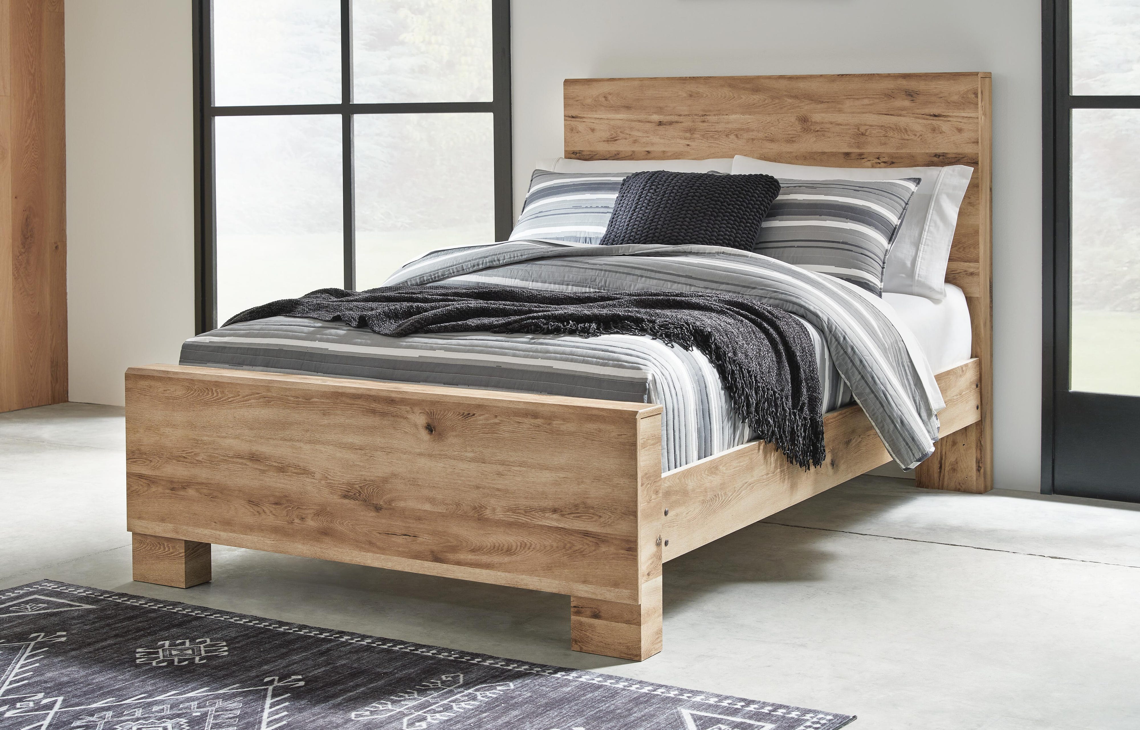 Weston Panel Bed, Dresser, Mirror, and Nightstand