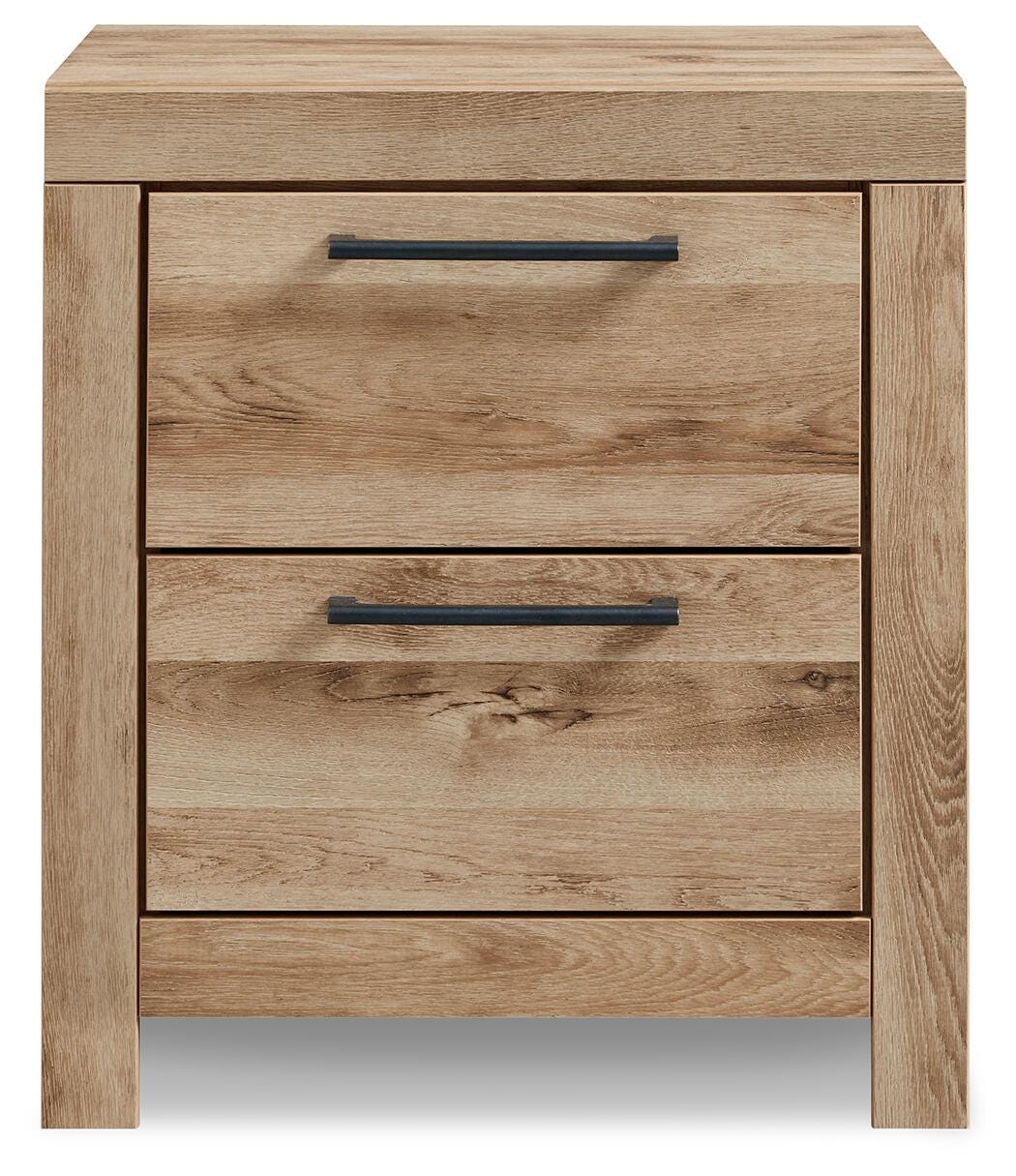 Hyanna Panel Bed, Dresser, and Nightstand