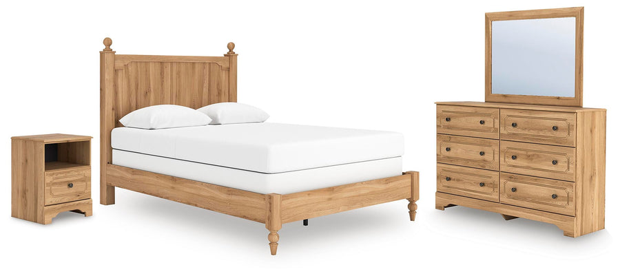 Aleaport Panel Bed, Dresser, Mirror and Nightstand