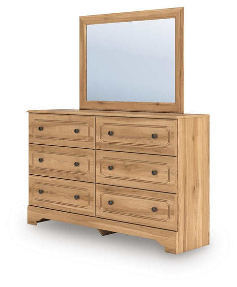 Aleaport Panel Bed, Dresser and Mirror