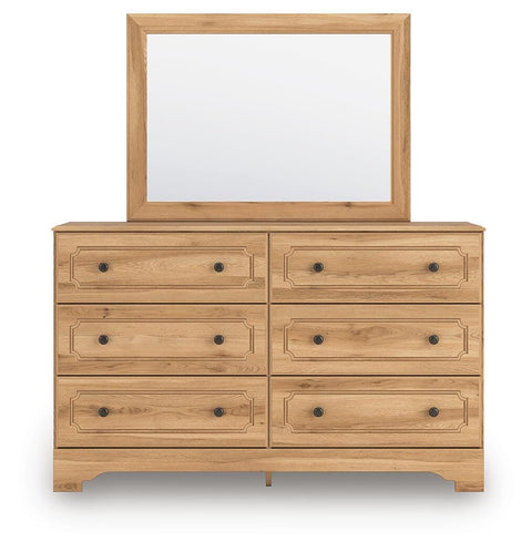 Aleaport Panel Bed, Dresser and Mirror
