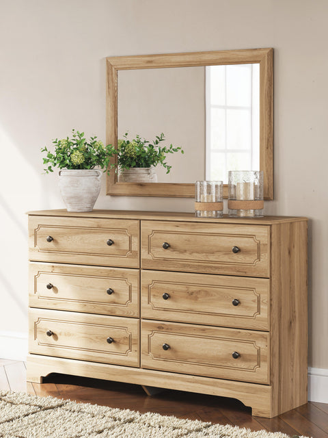 Aleaport Panel Bed, Dresser and Mirror
