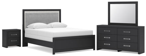 Maeling Panel Bed, Dresser, Mirror and Nightstand