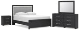 Maeling Panel Bed, Dresser, Mirror and Nightstand