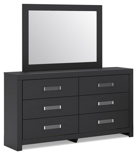 Maeling Panel Bed, Dresser, Mirror and Nightstand