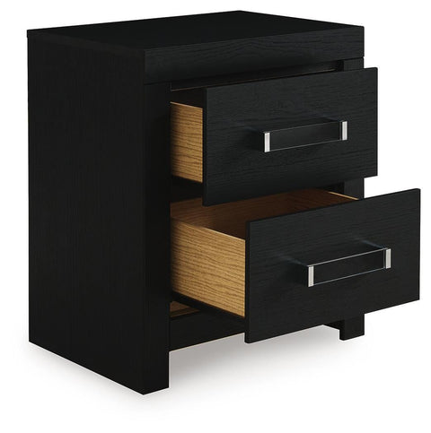 Maeling Upholstered Panel Bed, Dresser and Nightstand