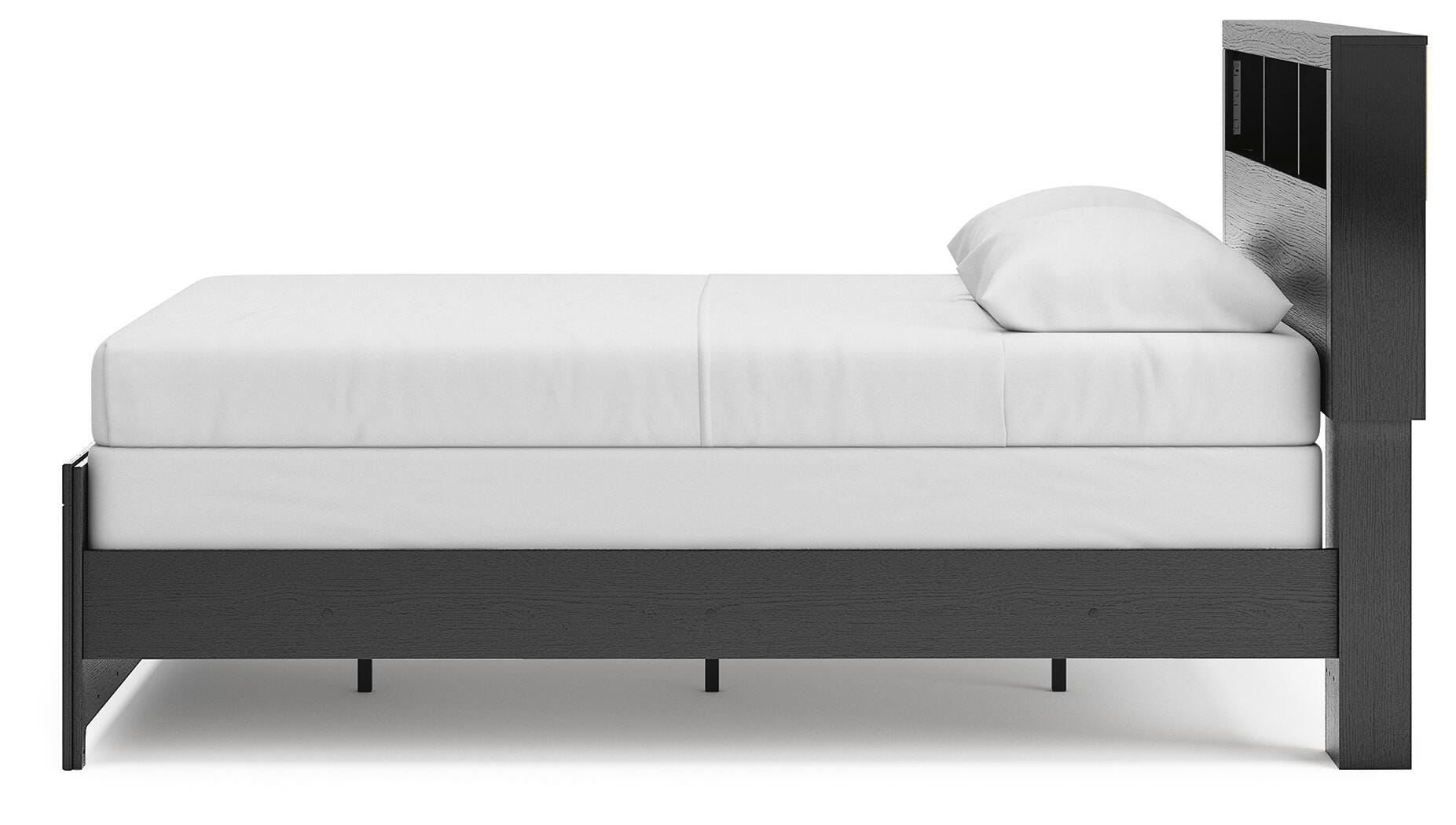 Broachmyn Bookcase Panel Bed, Dresser and Nightstand