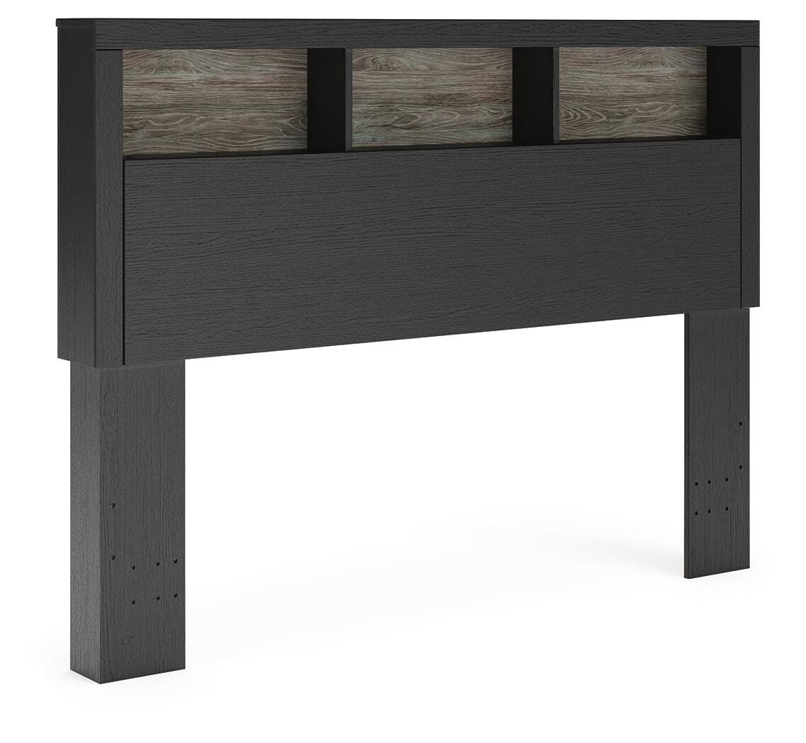 Broachmyn Lighted Bookcase Headboard