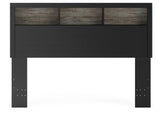 Broachmyn Lighted Bookcase Headboard