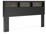 Broachmyn Lighted Bookcase Headboard