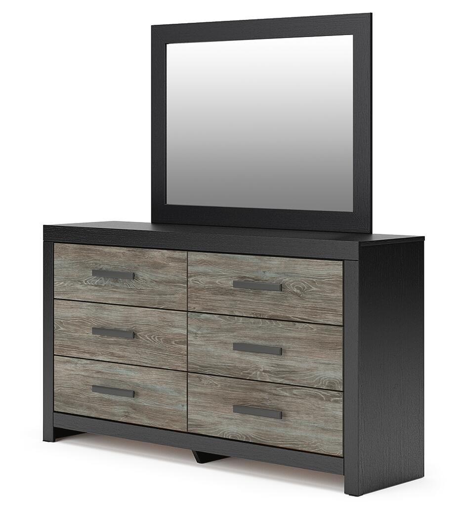 Broachmyn Bookcase Bed, Dresser and Mirror
