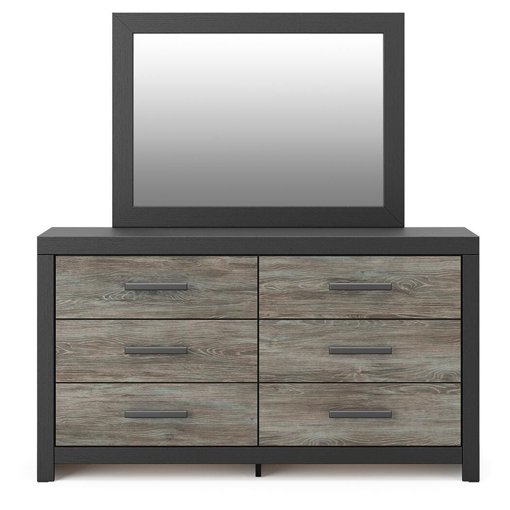 Broachmyn Bookcase Bed, Dresser and Mirror