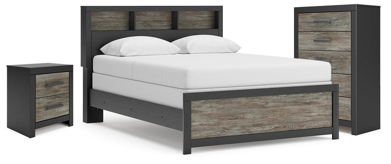 Dunridge Bookcase Bed, Chest and Nightstand