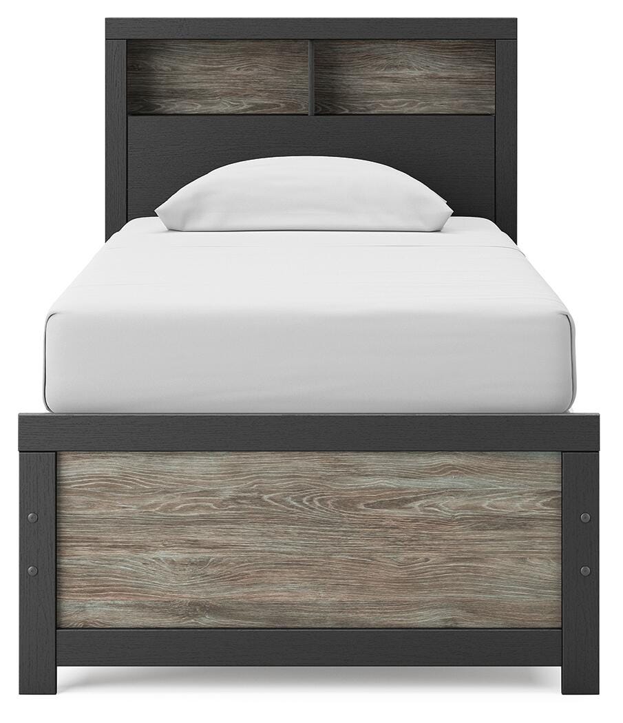 Dunridge Bookcase Bed, Dresser and Mirror