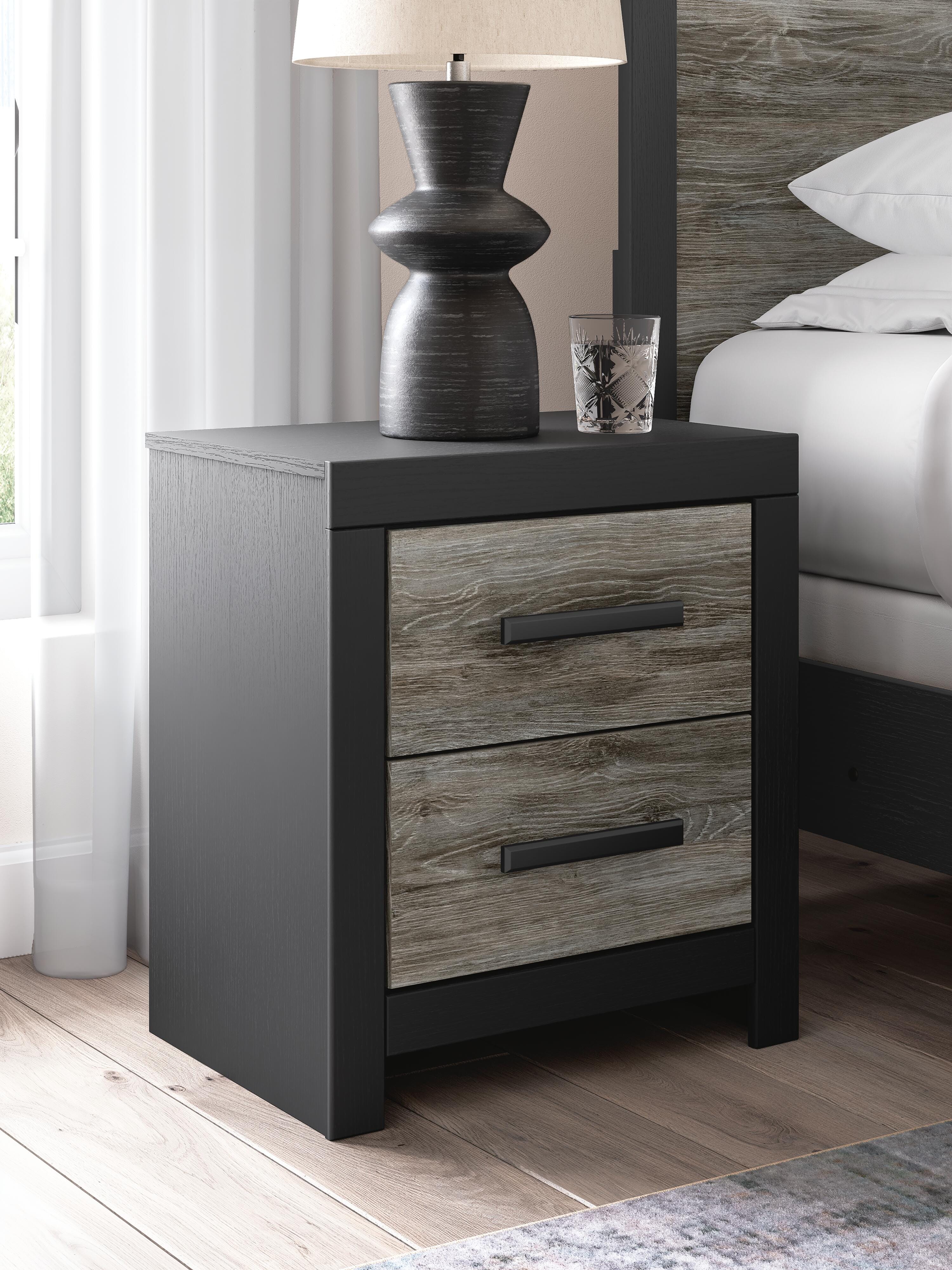 Dunridge Bookcase Panel Bed, Dresser, Mirror and Nightstand