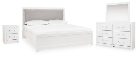 Maeling Panel Bed, Dresser, Mirror and Nightstand