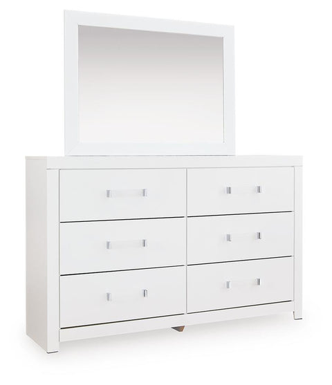 Maeling Panel Bed, Dresser, Mirror and Nightstand