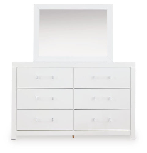 Maeling Panel Bed, Dresser, Mirror and Nightstand