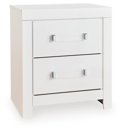 Maeling Upholstered Panel Bed, Dresser and Nightstand