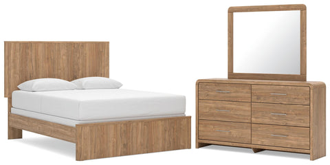 Gramburg Panel Bed, Dresser, Mirror and Nightstand