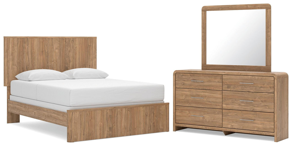 Gramburg Panel Bed, Dresser, Mirror and Nightstand