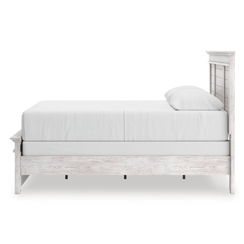 Makidern Panel Bed, Dresser, Mirror and Nightstand