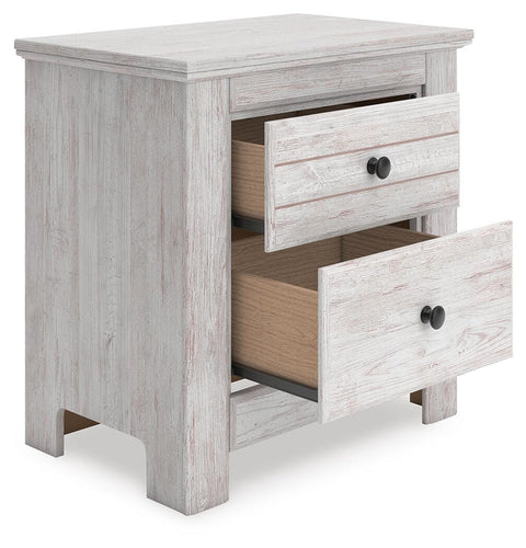 Makidern Panel Bed, Dresser, Mirror and Nightstand